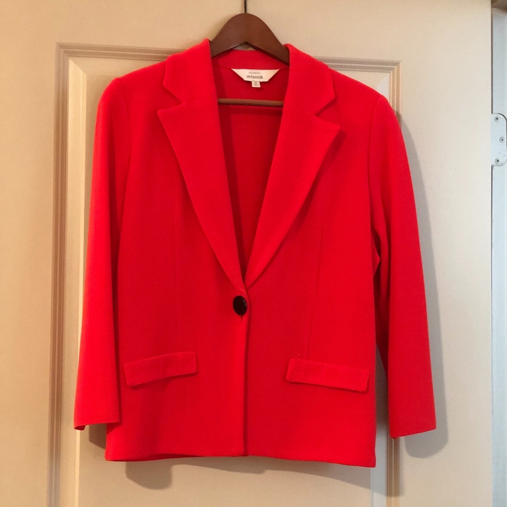 Misook Orange Knit Jacket